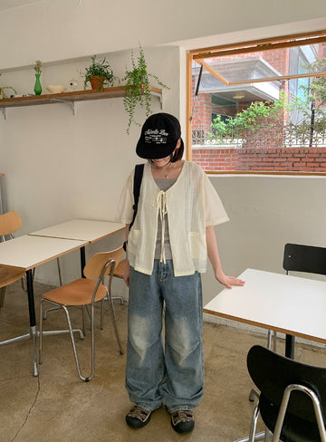 Hayen Parachute Wide Denim Pants